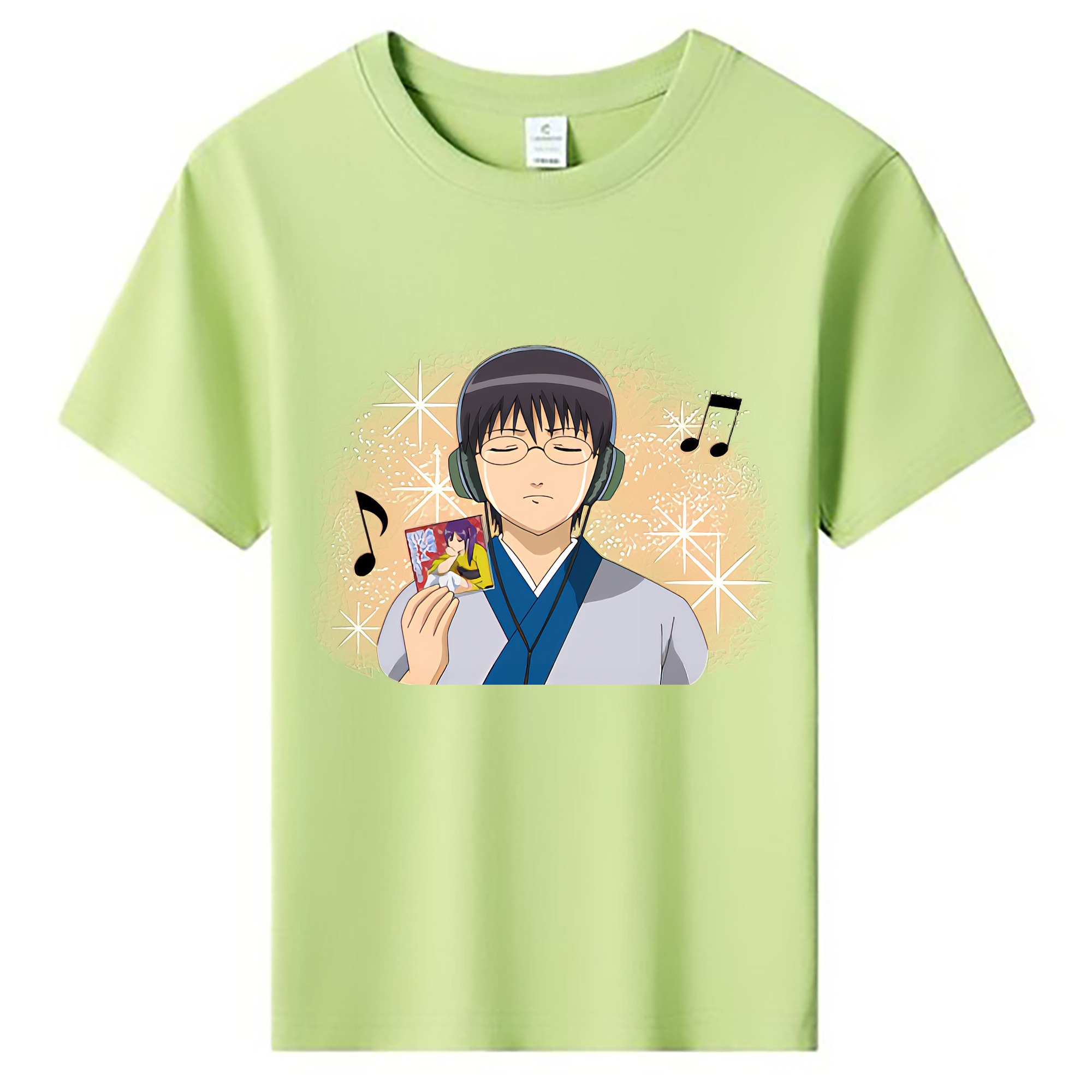 （画像用） ぎんたま 坂田銀時（さかたぎんとき） 神楽 志村新八（しむら しんぱち） GINTAMA Sakata Gintoki Kagura Shimura Shinpachi 綿100％キッズTシャツ（フロントプリント）